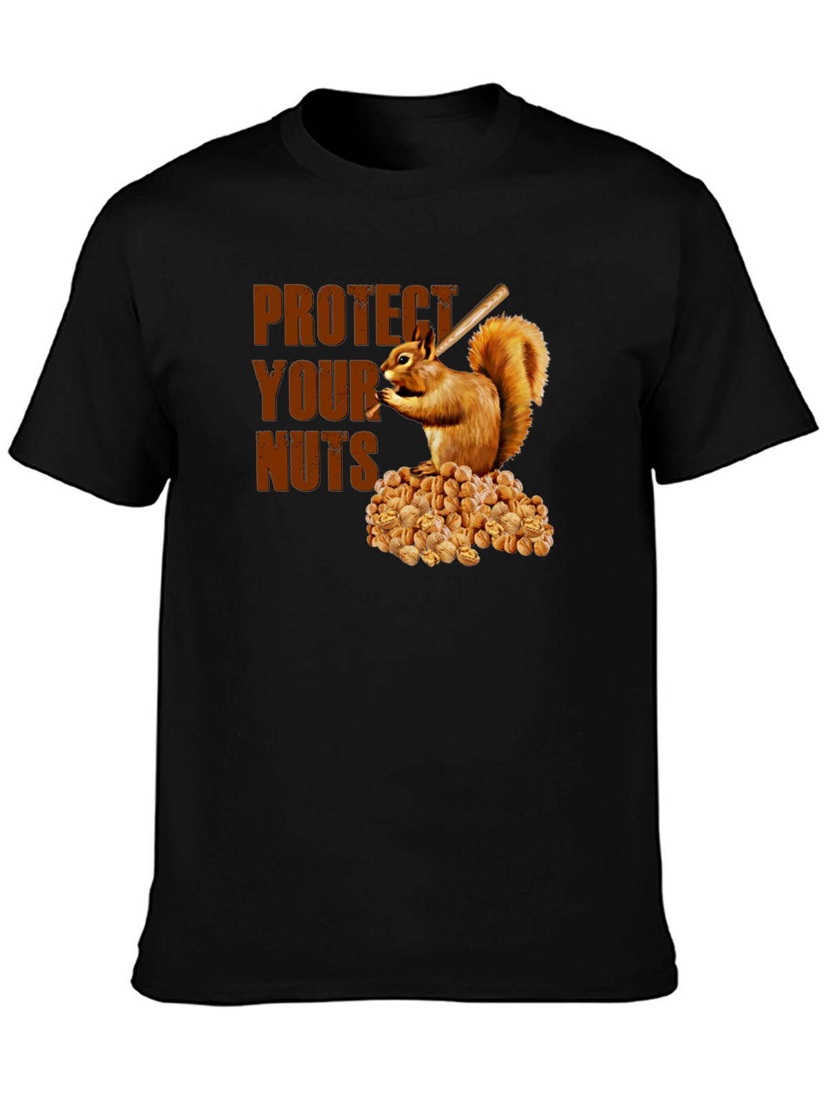 Protect Your Nuts T-Shirt Funny Squirrel Design