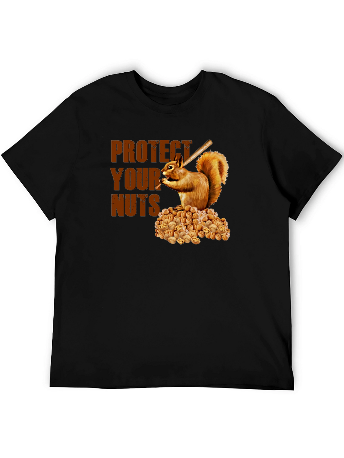 Protect Your Nuts T-Shirt Funny Squirrel Design