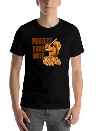 Protect Your Nuts T-Shirt Funny Squirrel Design