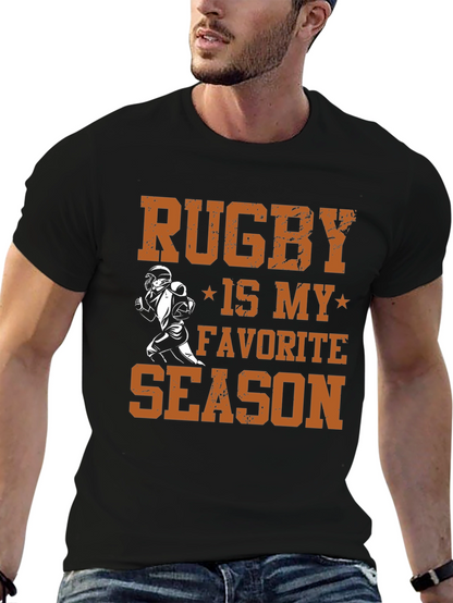 Rugby is My Favorite Season Graphic T-Shirt