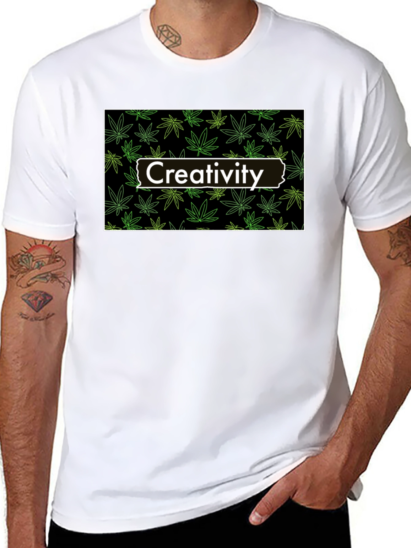 Creativity Marijuana Leaf T-Shirt