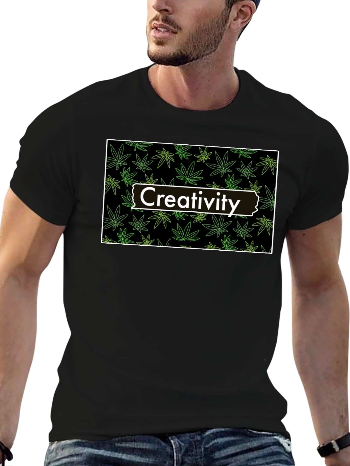 Creativity Marijuana Leaf T-Shirt
