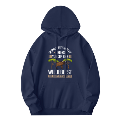 Funny Wildebeest Quote Animal Unisex Hoodie, Lightweight Cozy Top