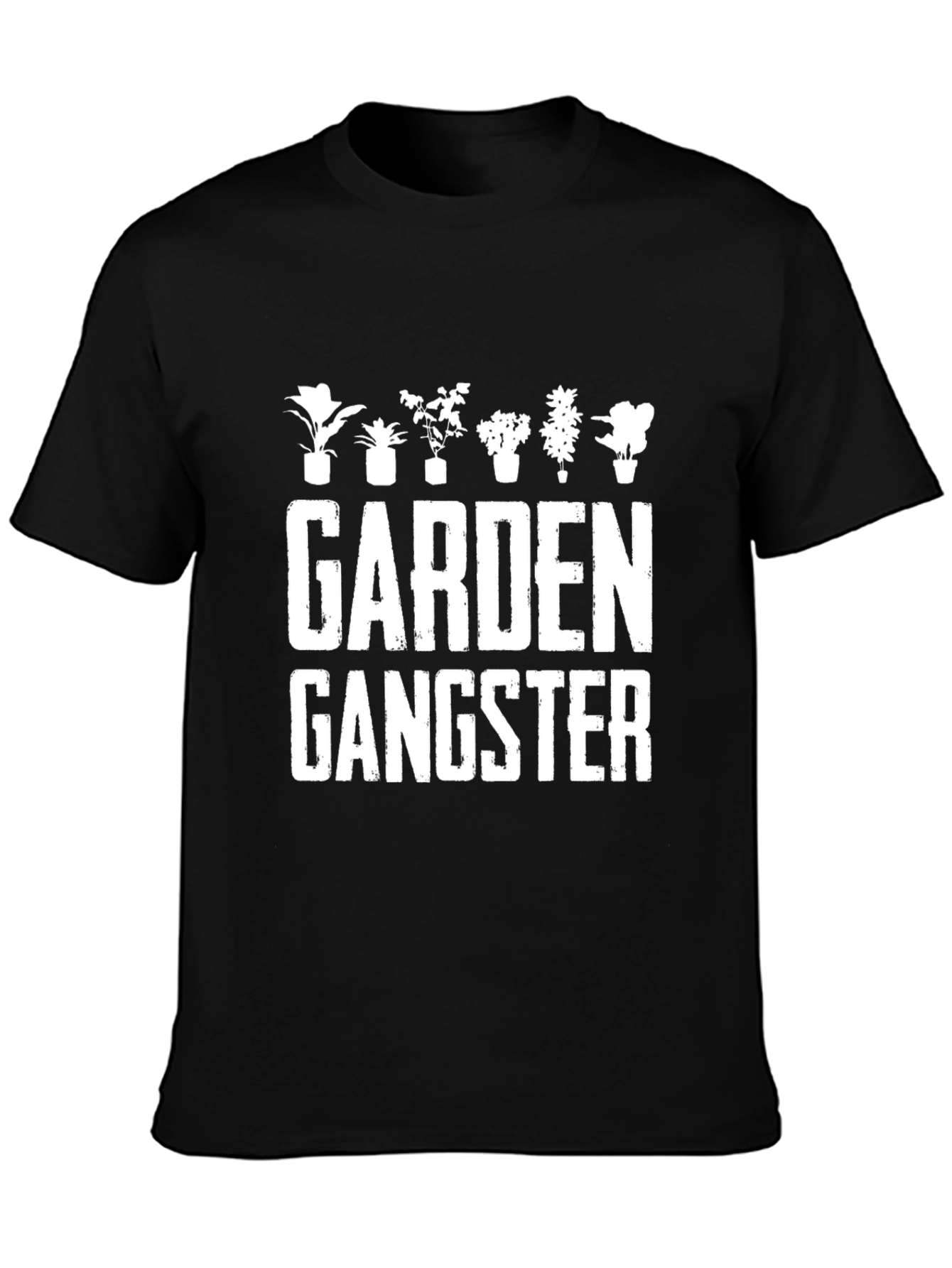 Garden Gangster Black Graphic T-Shirt