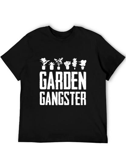 Garden Gangster Black Graphic T-Shirt