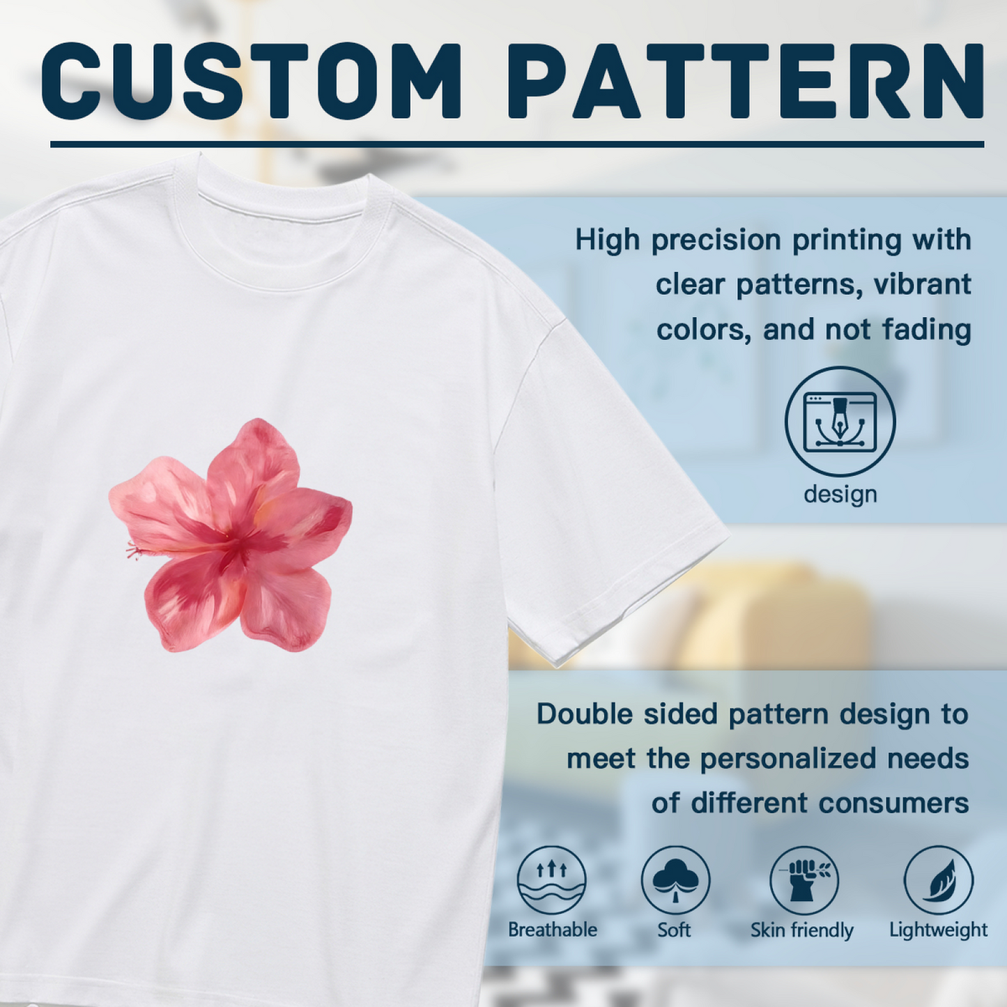 Cute Weightlifting Bunny Gym Minimal Chest Print Tee