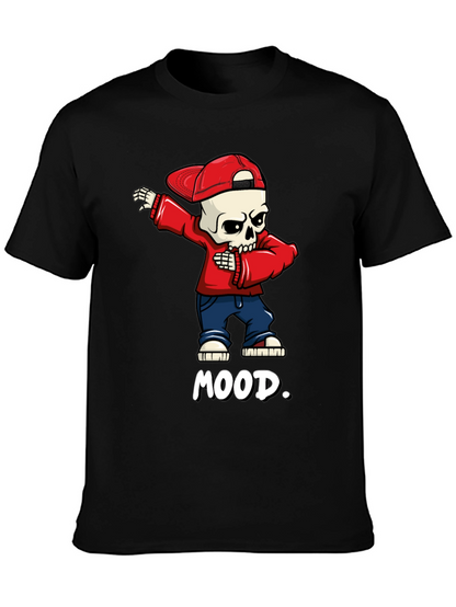 Mood Skeleton Dab Graphic Tee - Trendy Streetwear