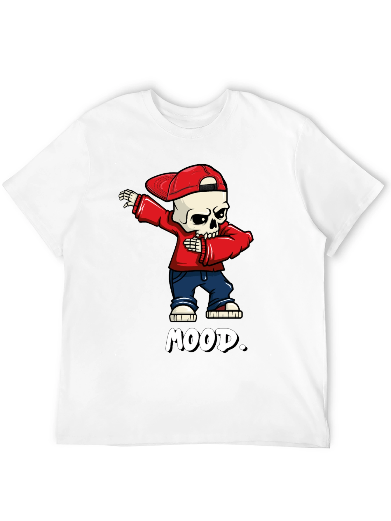 Mood Skeleton Dab Graphic Tee - Trendy Streetwear