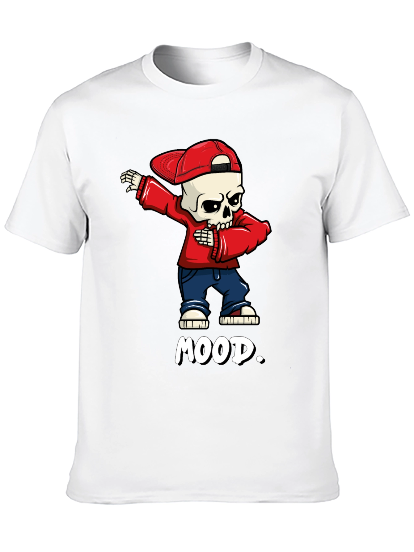 Mood Skeleton Dab Graphic Tee - Trendy Streetwear