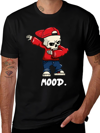 Mood Skeleton Dab Graphic Tee - Trendy Streetwear