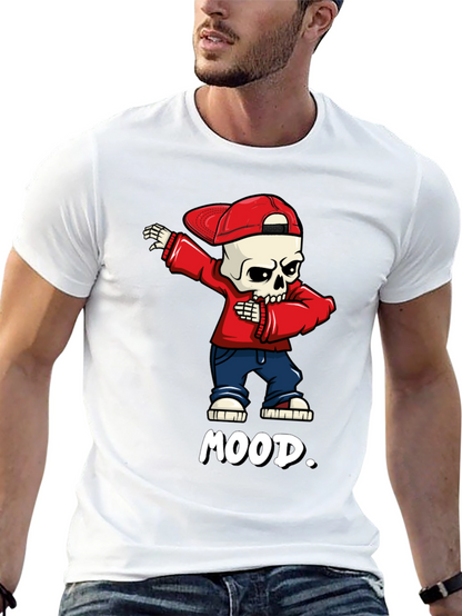 Mood Skeleton Dab Graphic Tee - Trendy Streetwear