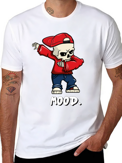 Mood Skeleton Dab Graphic Tee - Trendy Streetwear