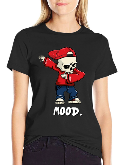 Mood Skeleton Dab Graphic Tee - Trendy Streetwear