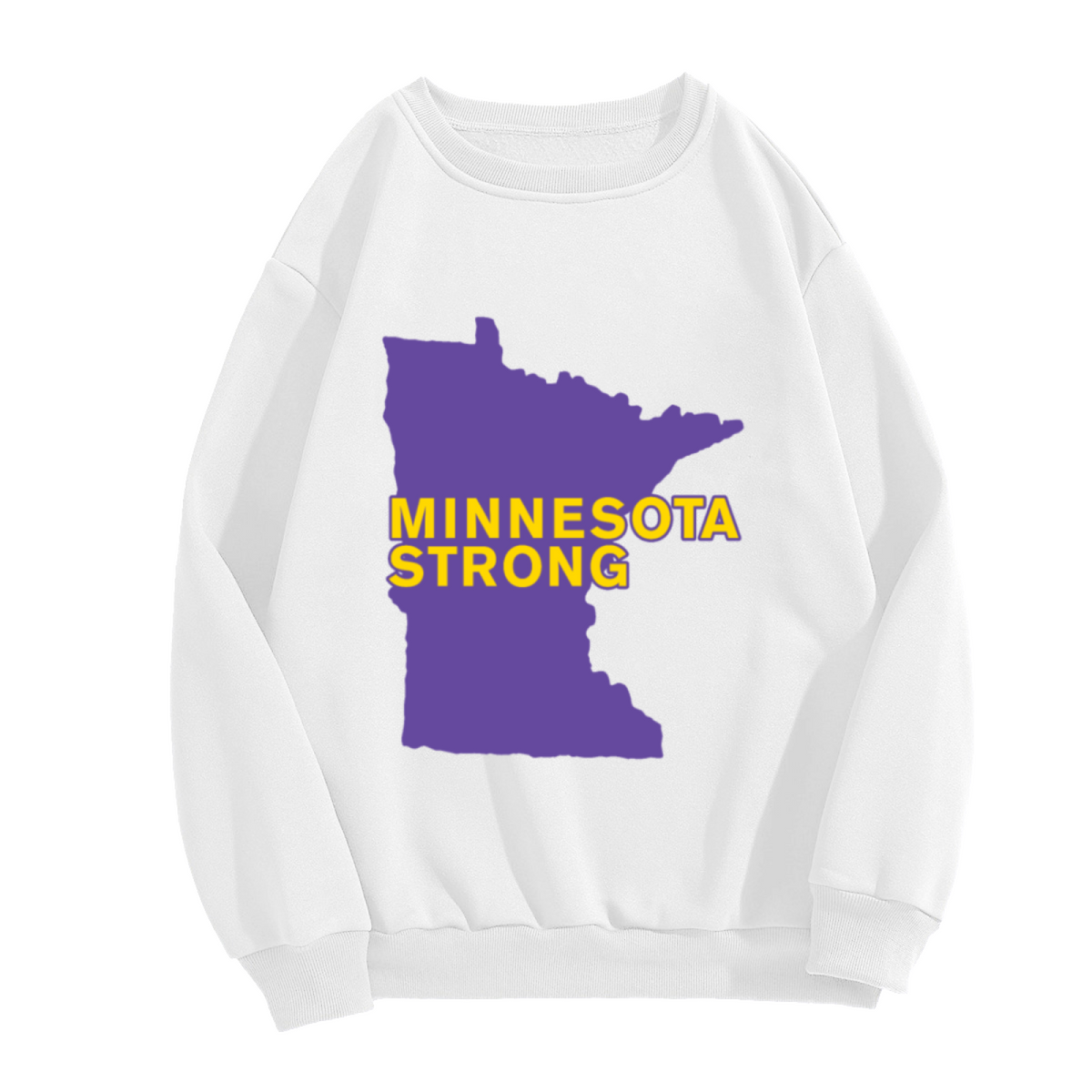 Minnesota Strong State Pride Graphic Crewneck Sweatshirt Home State Apparel