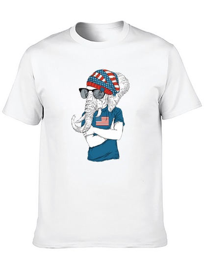 Patriotic Elephant T-Shirt - USA Pride