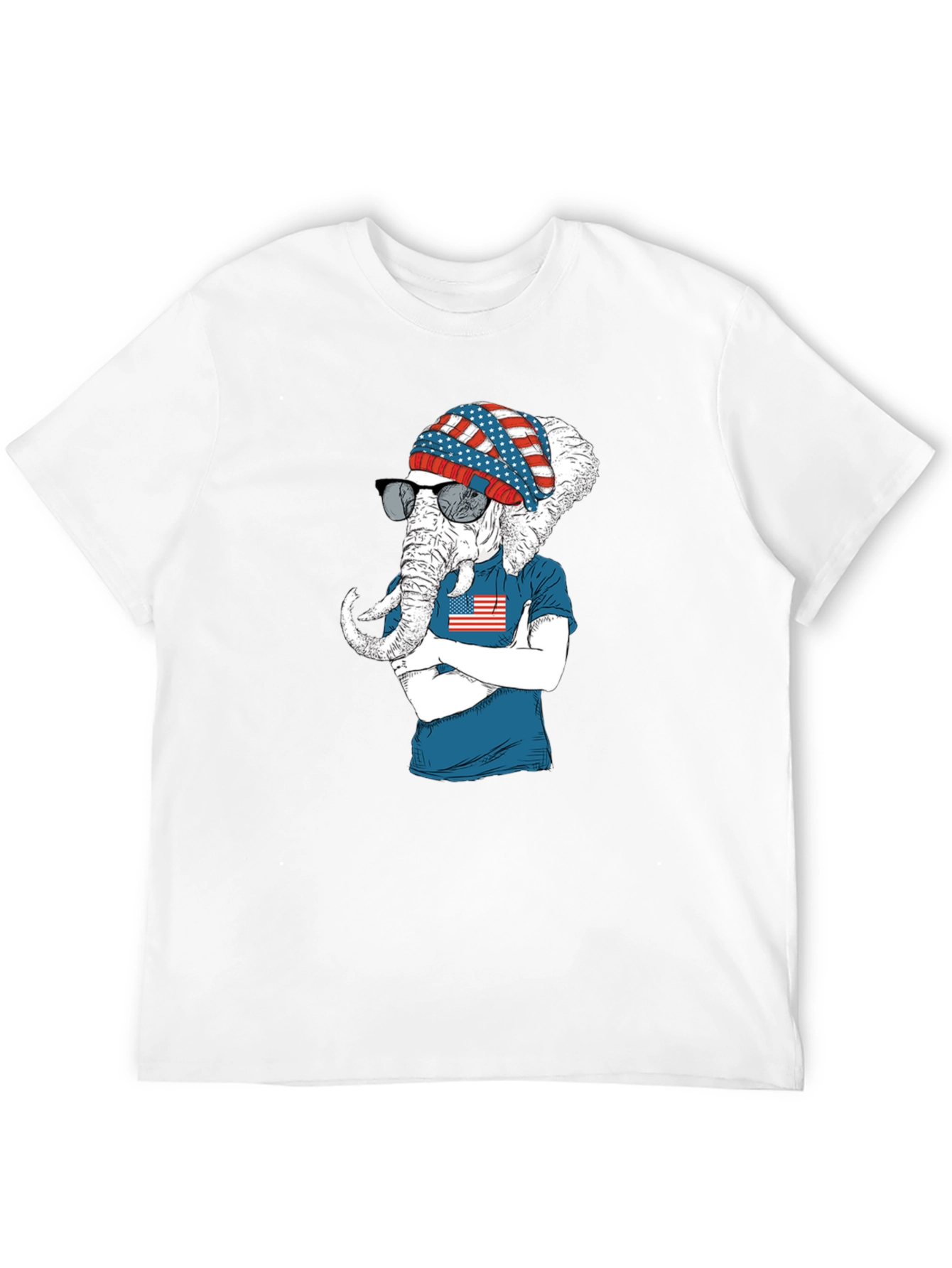 Patriotic Elephant T-Shirt - USA Pride