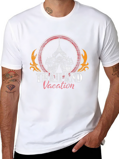 Thailand Vacation Graphic T-Shirt - Black