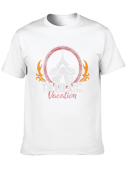 Thailand Vacation Graphic T-Shirt - Black