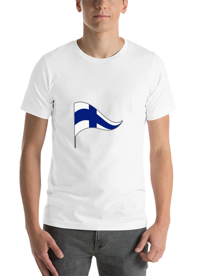 Finland Pennant Flag Graphic T-Shirt