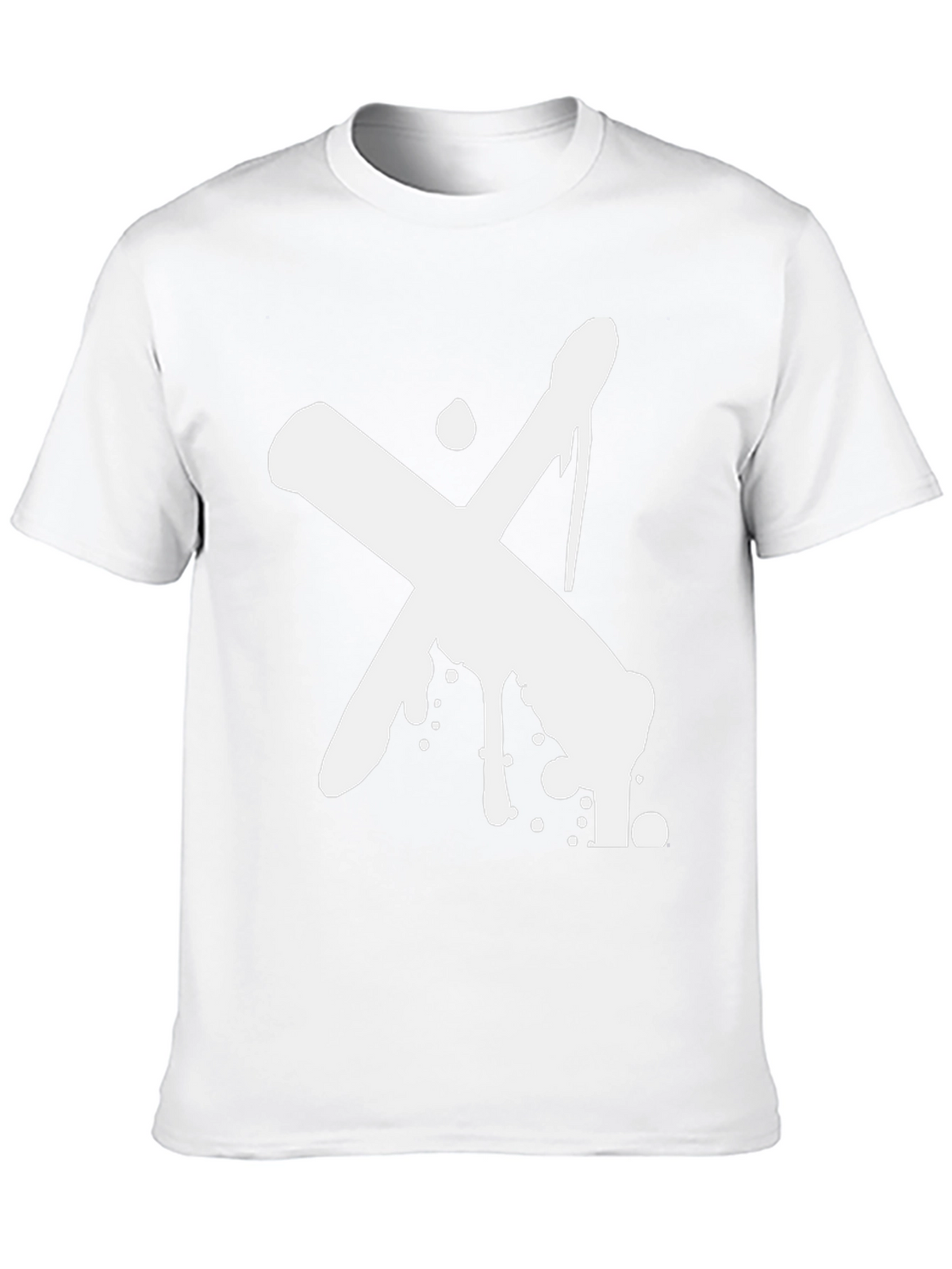 Abstract X Graphic Black T-Shirt