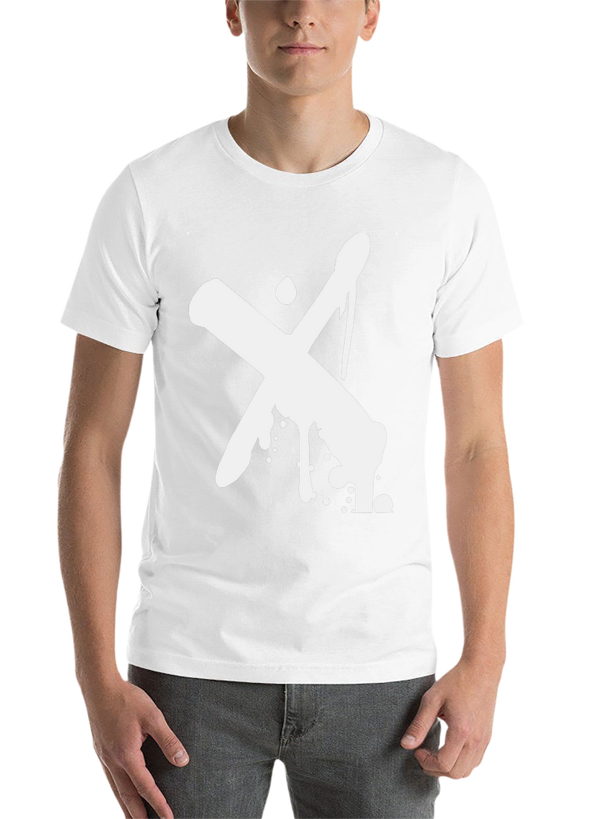 Abstract X Graphic Black T-Shirt