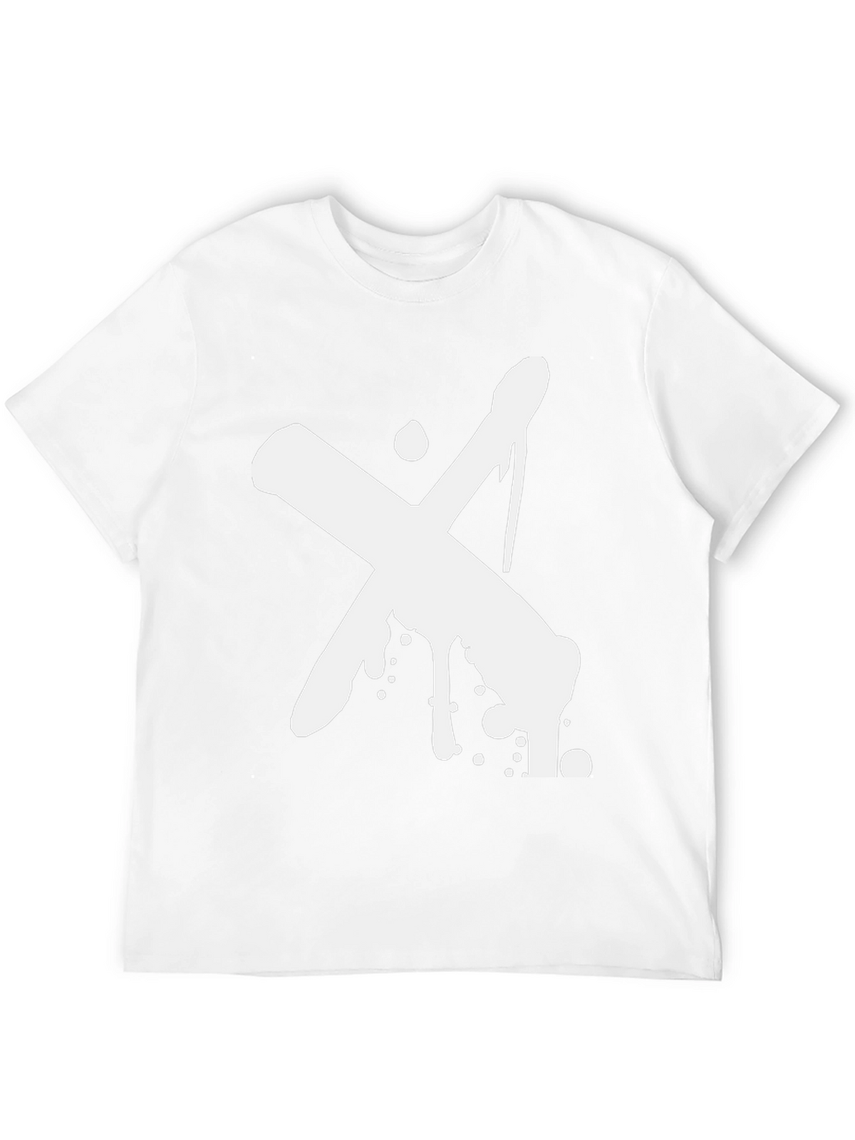 Abstract X Graphic Black T-Shirt