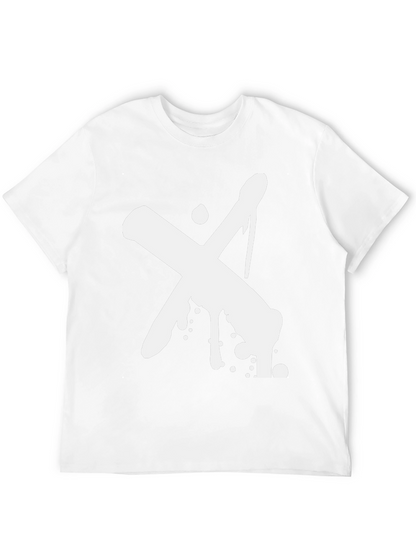 Abstract X Graphic Black T-Shirt