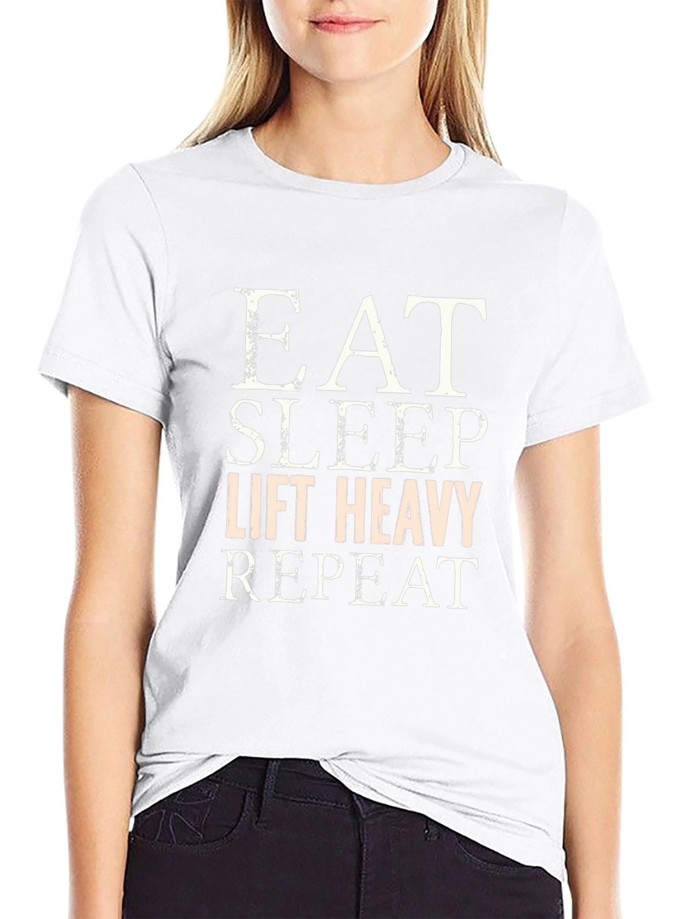 Eat Sleep Lift Heavy Repeat Graphic Tee