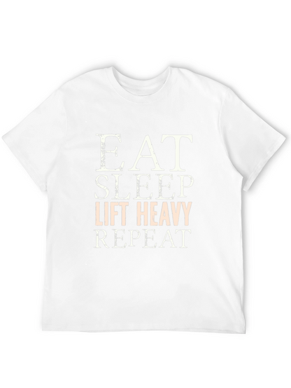 Eat Sleep Lift Heavy Repeat Graphic Tee