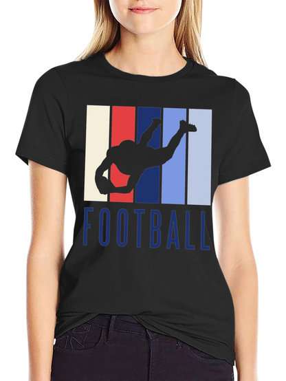 Football Player Silhouette T-Shirt