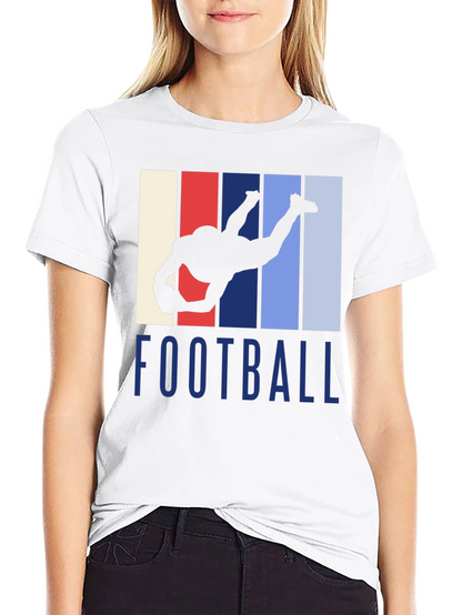 Football Player Silhouette T-Shirt