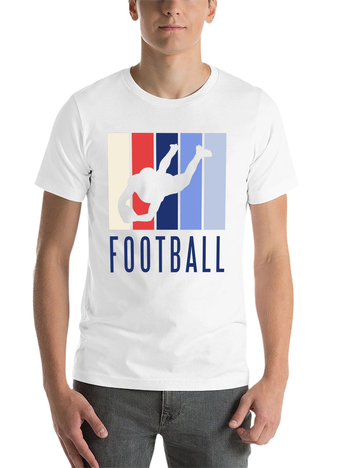Football Player Silhouette T-Shirt
