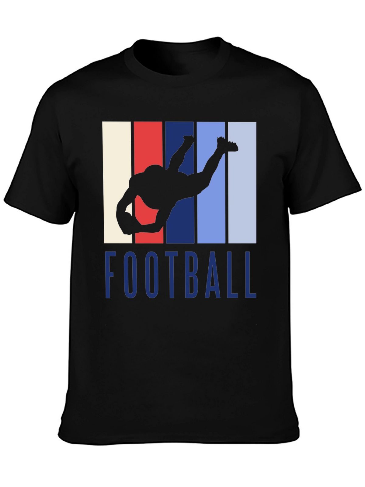 Football Player Silhouette T-Shirt
