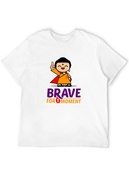 Brave for 1 Moment Graphic Tee - Black