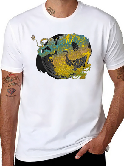 Yin Yang Dragon Graphic Tee