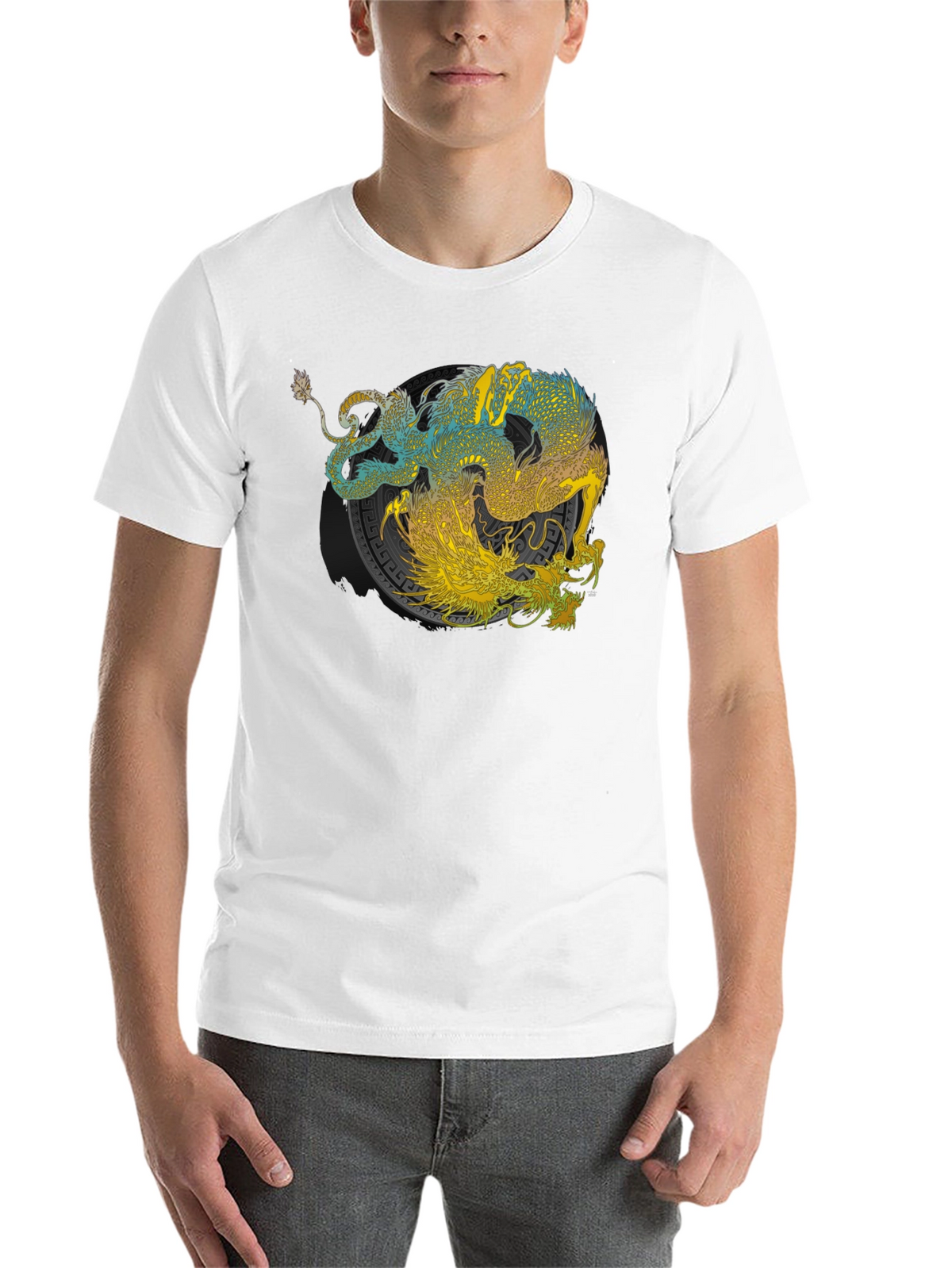 Yin Yang Dragon Graphic Tee