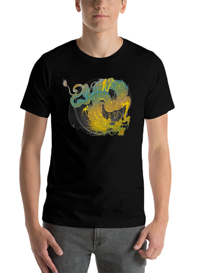 Yin Yang Dragon Graphic Tee
