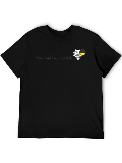 You Light Up My Life Black Graphic Tee