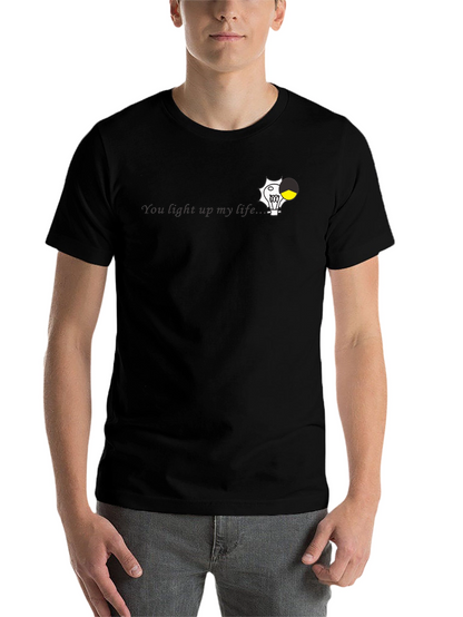 You Light Up My Life Black Graphic Tee