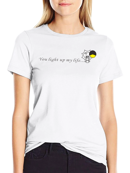 You Light Up My Life Black Graphic Tee