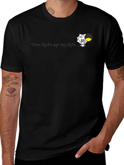 You Light Up My Life Black Graphic Tee