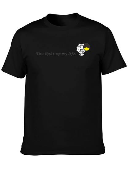 You Light Up My Life Black Graphic Tee