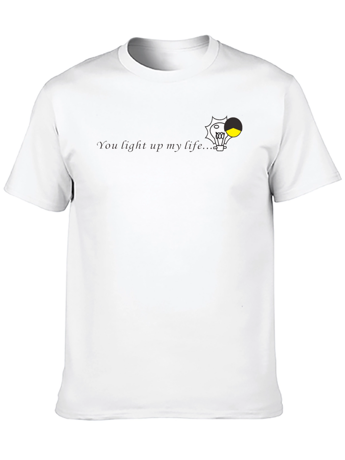 You Light Up My Life Black Graphic Tee