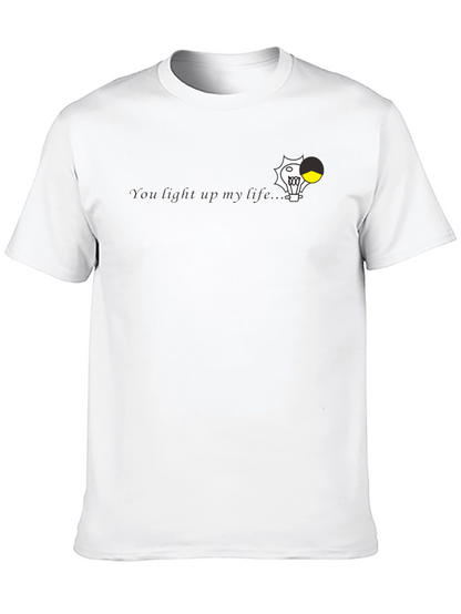 You Light Up My Life Black Graphic Tee