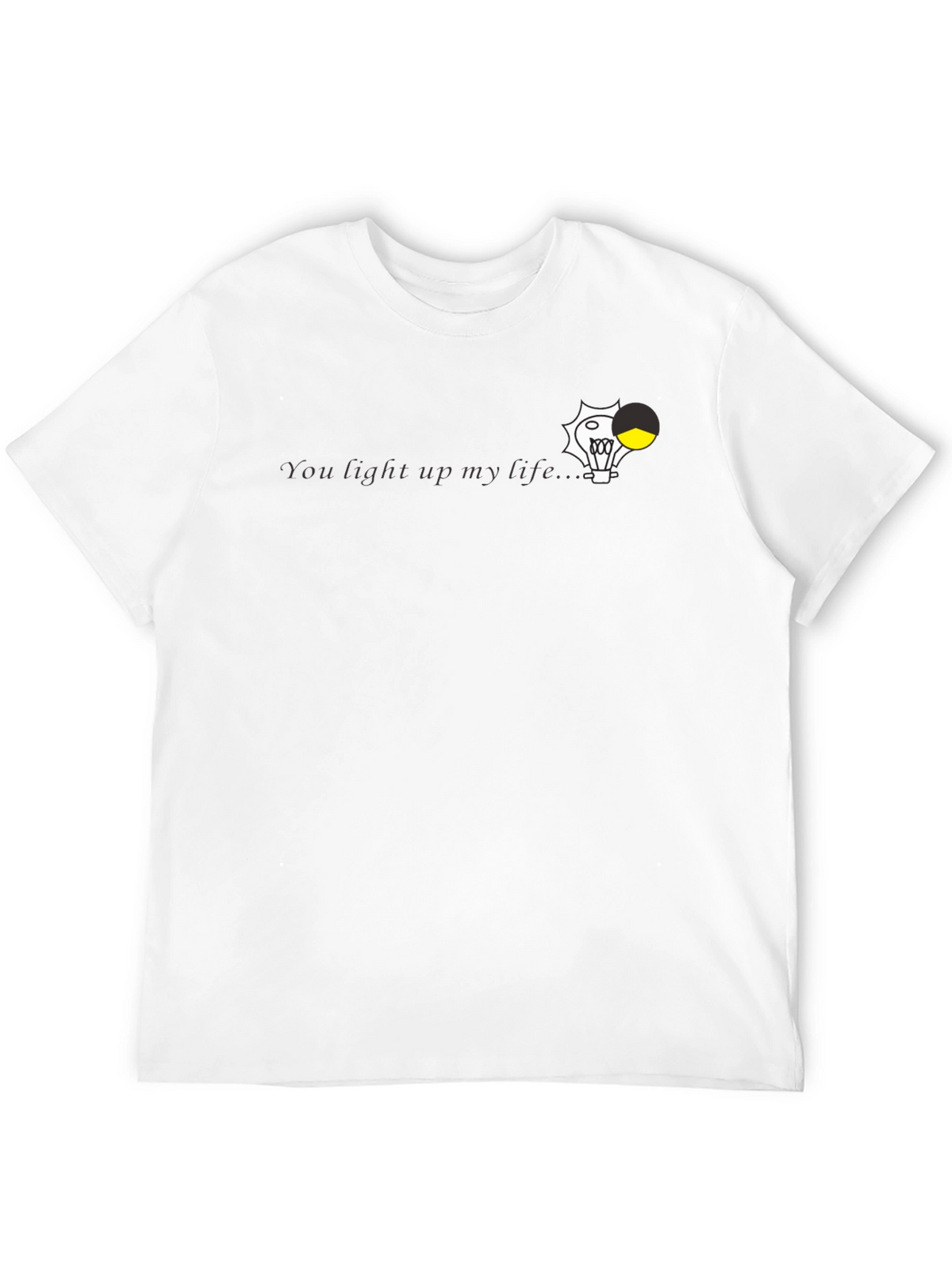 You Light Up My Life Black Graphic Tee