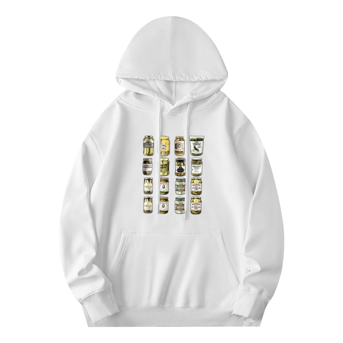 Fun Retro Canned Food Art Novelty Graphic Hoodie