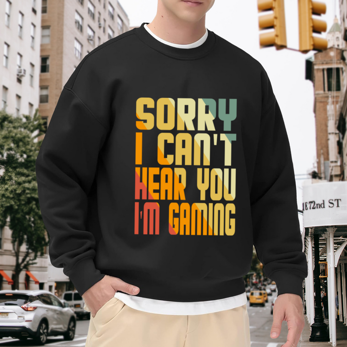 Happiness Is Being A Yiayia Family Grandma Gift Crewneck Sweatshirt