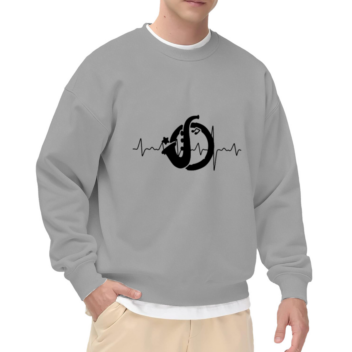 Slovakia Map Heartbeat Proud Slovak Heritage Crewneck Sweatshirt