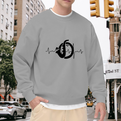Slovakia Map Heartbeat Proud Slovak Heritage Crewneck Sweatshirt