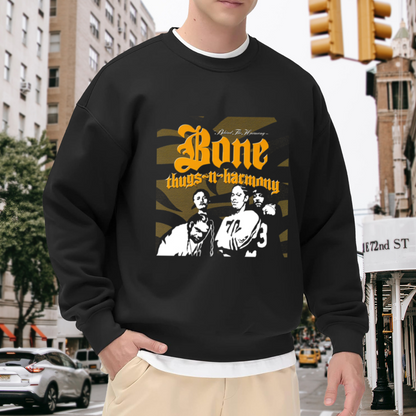 Bone Thugs?n?Harmony Classic 90s Hip?Hop Band Crewneck Sweatshirt